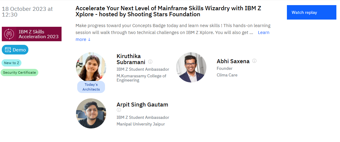 IBM Z Day 2023 — Mainframe Skills Wizardry